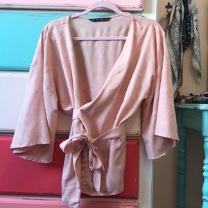 Zara wrap up shirt